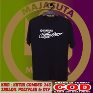 KAOS YAMAHA CRYPTON SABLON DEPAN SAJA KATUN COMBED 24S TEBAL//BISA COD//KAOS DISTRO//KAOS MOTOR//