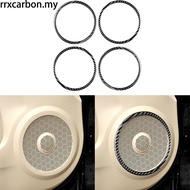 For Honda CRV 2007-2011 Carbon Fiber Door Speaker Rings Car Covering Interior Accessories sticker