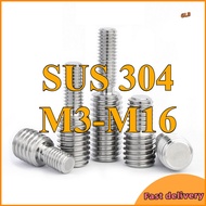 304 Stainless Steel Thread Adapter Screw - Male to Female Stud Converter for Plumbing & Pipe Fitting