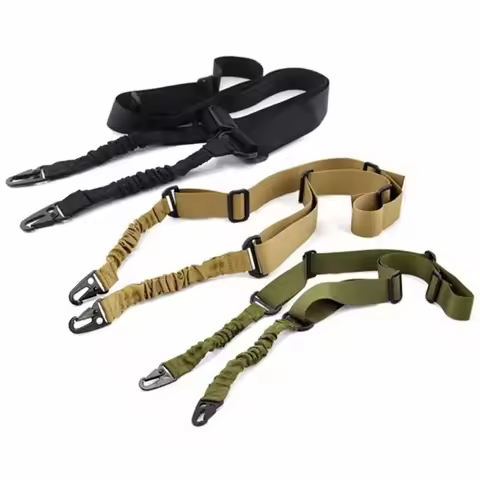 1-3pcs Nylon Tactical 2 Point Gun Sling Shoulder Strap Outdoor Rifle Sling With QD Metal Buckle Shot