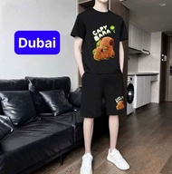 ĐỒ BỘ NAM NỮ IN HÌNH CAPY BARA SIÊU MỚI SET ĐỒ BỘ CHẤT VẢI MỀM MỊN THOÁNG MÁT CAO CẤP MỚI - DUBAI FA