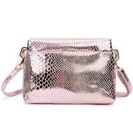 2021 Fashion Gold Shoulder Bag Female Snake Leather Phone Small Bags For Women Messenger Bag Envelope Ladies Hand Crossbody Bag