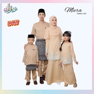 (NUDE KURUNG MODEN MIERA) SET FAMILY RAYA 2022. BAJU RAYA SEDONDON IBU ANAK. SET IBU AYAH DAN ANAK.