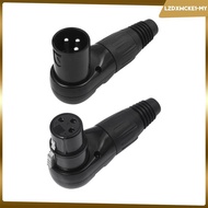 [lzdxwcke2] Right Angle XLR Cable Connector 3Pin XLR Connector 3 Pin XLR Multi Directional