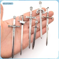 [mojotorw7] Decorative Knight Sword Charms, Metal Pendants, Bookmark, Swords for Miniature Scenes, O