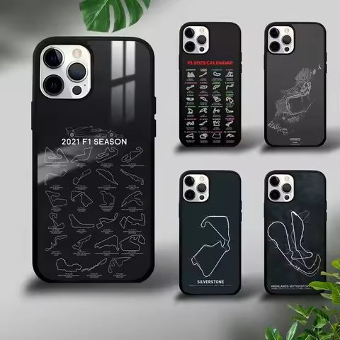 Formula 1 F1 Racing Circuit Phone Case For iPhone 16 15 14 13 12 11 Pro Xs Max Mini Plus Celulares H