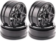 1.9 Inch beadlock Wheel Rims,4PCS Crawler Carbon Fiber Wheels Rims for 1/10 RC Crawler Capra SCX10 T