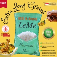 Grade 1121 LeMe Steamed Basmati Rice Extra Long Grain 25kg - Fluffy, Premium Grade, Aromatic