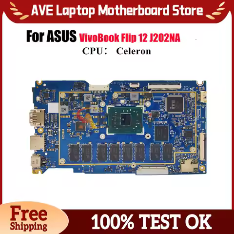 TP202NA Laptop Motherboard For ASUS VivoBook Flip 12 J202NA TP202N TP202NAS TP202NA VivoBook Flip Ma
