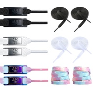 Shoe Lace Charms for Air Force 1 Laces, Original Sneakers Replacement Metal Tag Black White Shoe Lac