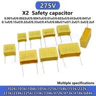 10PCS X2 275V 103K 224K Safety Capacitor 275VAC 0.022UF 0.047 0.1UF 0.15UF 0.22UF 0.33UF 0.47UF 0.68