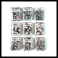 Round Sticker Bindi Black and Maroon Color Box Sticker Bindi Sticker Pottu