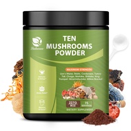 14 in 1 Mushroom Powder for Coffee Cooking, 8oz Mushroom Supplement with Lions Mane, Chaga, Reishi, 