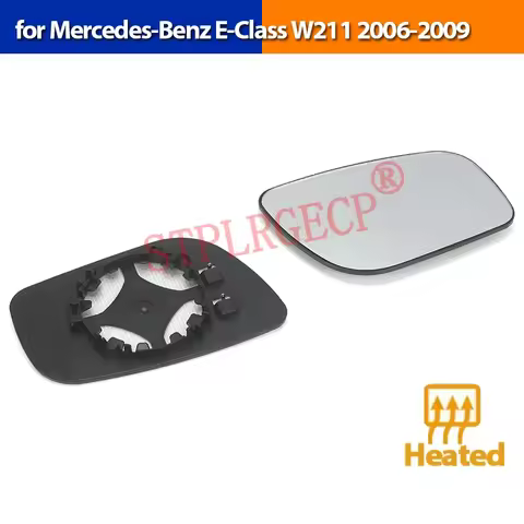 Left or Right Side Sliver Heated Wing Mirror Glass LH RH Rear View Mirror Plate for Mercedes-Benz E-