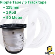 Curtain Ripple Fold - S Track Tape - 125mm - 1 Roll - 50meter