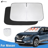Car Windshield Sun Shade for Nissan X-trail T30 T31 T32 Xtrail Sunshade Sun Visor Protector Foldable Blocks UV Rays Accessories