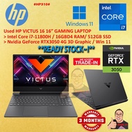 #HP310 USED HP VICTUS 16 intel i7-11800H 16GBD4 512GB SSD Nvidia RTX3050 RTX 3050 Gaming Laptop 4060