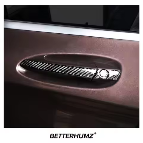 For Mercedes Benz W176 A Class GLA X156 CLA C117 Carbon Fiber Car Door Handle Stickers Trim Cover Ex