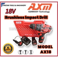 AXM HEAVY DUTY AX18 Li-lon Brushless Impact Drill 10mm 2pcs 18V X 2.0AH Battery