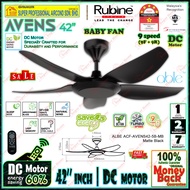 Rubine Remote Control Ceiling Fan RCF-VETTA46-5B-GM 46 Inch 4-Speed (Gun Metal) / 56 inch DC Motor 9