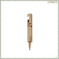 [dreamedge] Quick Release Brass Cylindrical Bolt Writing Pen Ballpoint Portable Pocket Travel Busine