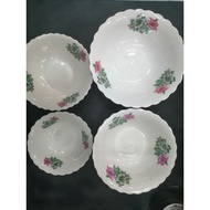 Bunga Kangkung Plate &amp; Bowl Classic Porcelain Vintage Flower/ Pinggan Porcelain /Pinggan seramit/Mangkuk Bunga Kangkung