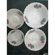 Bunga Kangkung Plate & Bowl Classic Porcelain Vintage Flower/ Pinggan Porcelain /Pinggan seramit/Man