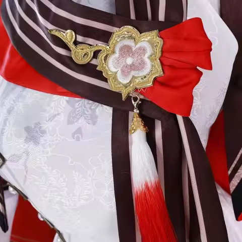 COSGenshin 2025 Impact Lantern Rite Hutao Hu Tao Cherries Snow Laden Hutao Cosplay Costume Wig Shoes