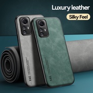 Sheepskin Leather Case For Xiaomi Redmi Note 13 12 Pro Plus 12S 11 11S Pro Magnetic Shockproof Bumper Case