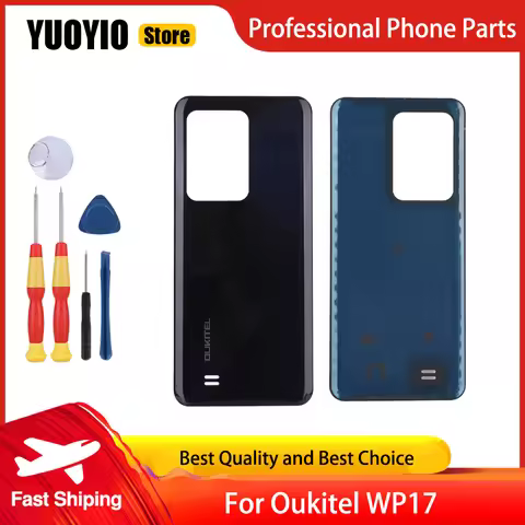 Battery Case Protective Battery Case Back Cover For Oukitel WP17 Smart Phone+3M Adhesive Replacement