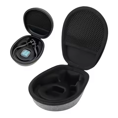 Hard Case Fit for SHOKZ OpenRun Pro 2 1 Mini Bone Conduction Headphones Nylon EVA Storage Case with 