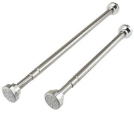 [85-140cm] 不鏽鋼伸縮式浴簾桿 免打孔伸縮桿 掛衣桿 [平行進口]