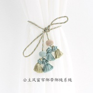 Princess Style Curtain Strap Simple Modern Perforation-Free Knotted Tether Hook Hanging Ball Tie Bow