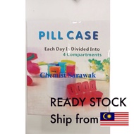 Pill Box 7 days Four times daily round