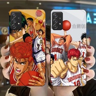 DK-82 Anime Slam Dunk Casing GLASS soft frame black Samsung A32 A56 A52S A53 A13 A52 A26 A73 A33 A72