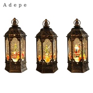 [Adepe] Musical Snow Globe Lantern Ornament Lighted Musical Snow Globe Christmas Snow Globe Lantern 