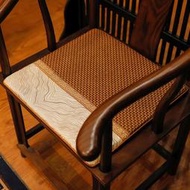 茶席布 桌布 桌墊中式紅木沙發坐墊實木圈椅茶椅墊夏季涼席坐墊透氣藤竹席椅墊夏天