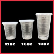 Toli PP Cup 12oz 16oz 22oz With Flat Lid