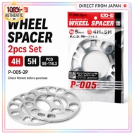 KYO-EI Wheel Spacer Set 4H 5H PCD98-114.3 2pcs P-005-2P
