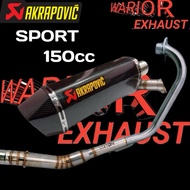 Akrapovic carbon sport racing exhaust 150cc vixion xabre R15 Cbr150 Cb150r