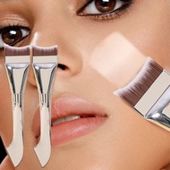 1/2/3Pcs Double-headed Foundation Mask Brush - Mermaid Curved Base Makeup Brush - With Mask Scraper 