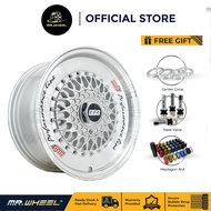 New Sport Rim BBS RS 15inch 15x7 8H100/114.3 ET35 Rim Baru Mr Wheel City Jazz Vios Yaris Almera Myvi