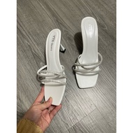 7cm high heel sandals with 3-strap stone straps available in big sizes from 35 to 45