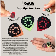DAVA Guitar Pick Grip Tips Nylon Jazz Pick 1.2mmX2.3mmX2.8mm