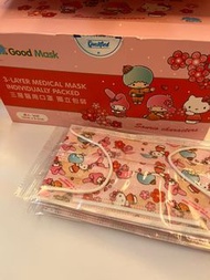 出售/交換 新年必備 Good mask Sanrio Hello Kitty My Melody Little Twin Stars 口罩 獨立包裝 (160cm)