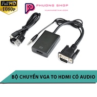 Bộ cáp chuyển đổi VGA sang HDMI Có Audio VGA TO HDMI FullHD 1080P