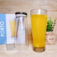 TERLARIS 6 PCS GELAS TINGGI KACA PORTO  BW 46-03 ISI 380 MILI COCOK UNTUK SIRUP DAN SUASANA PESTA AT