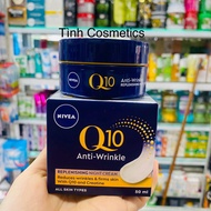 Kem giúp làm giảm vết nhăn ban đêm Nivea Q10 Plus Anti-wrinkle Night Cream 50ml (Thái Lan)Kem dưỡng