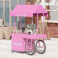 European Style Mobile Iron Float Stall Stall Night Market Snack Outdoor Trolley Shopping Mall Market