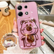 Mobile Phone Case For Vivo V30E Y28 4G/Y28 5G Lotso Bear Glass Stand